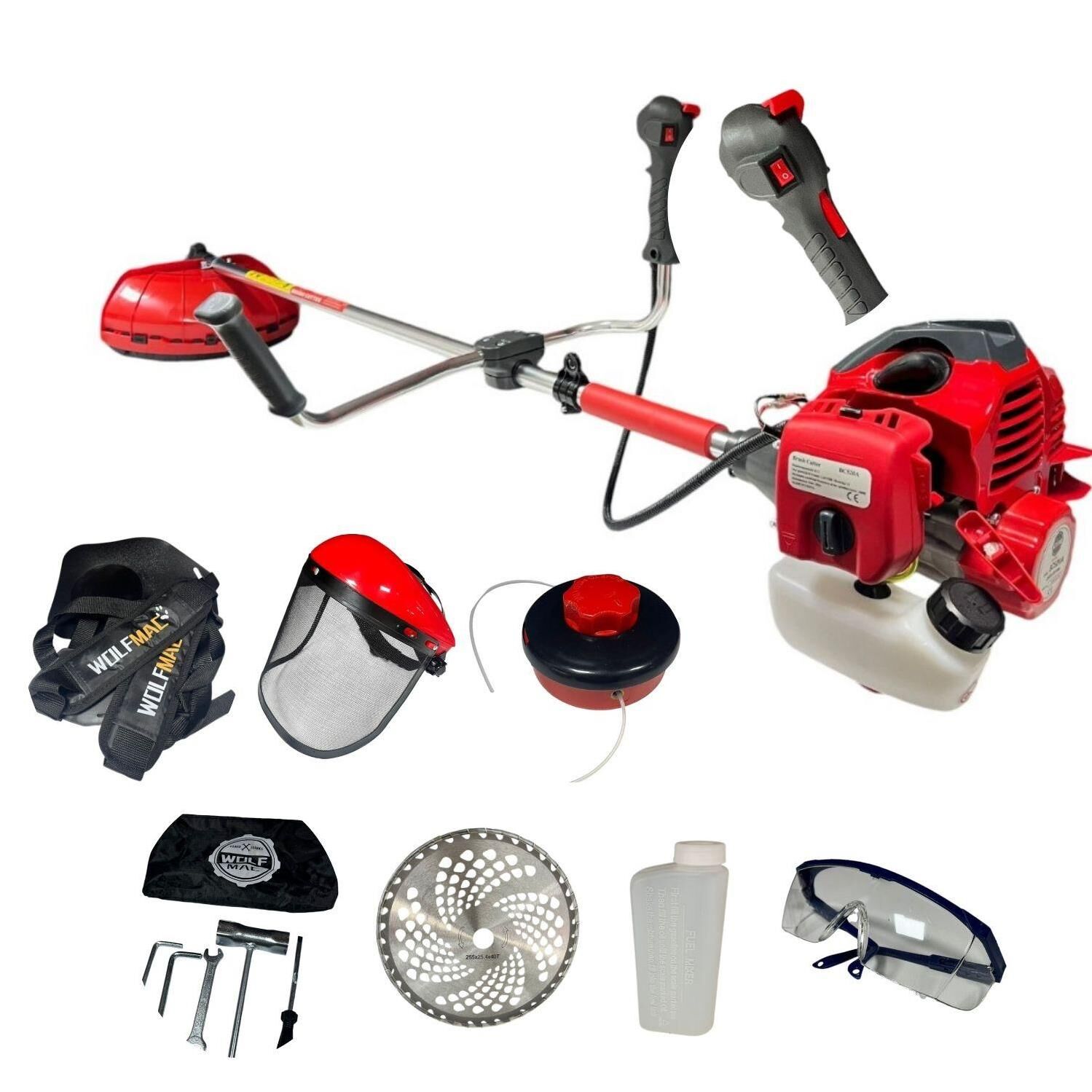 WOLFMAC BC520A YAN TİP MOTORLU TIRPAN